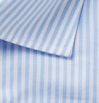 Etro - Light-Blue Slim-Fit Striped Slub Cotton and Linen-Blend Shirt - Blue