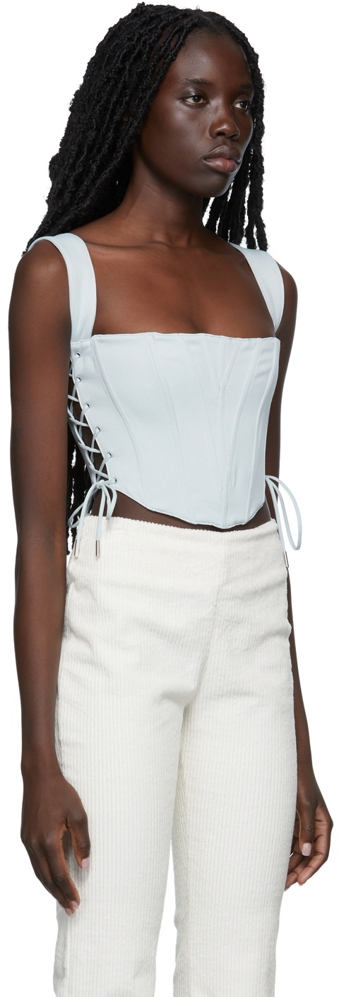 GUIZIO Blue Classic Fitted Corset