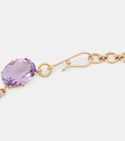 Ileana Makri 18kt and 14kt gold necklace with amethysts