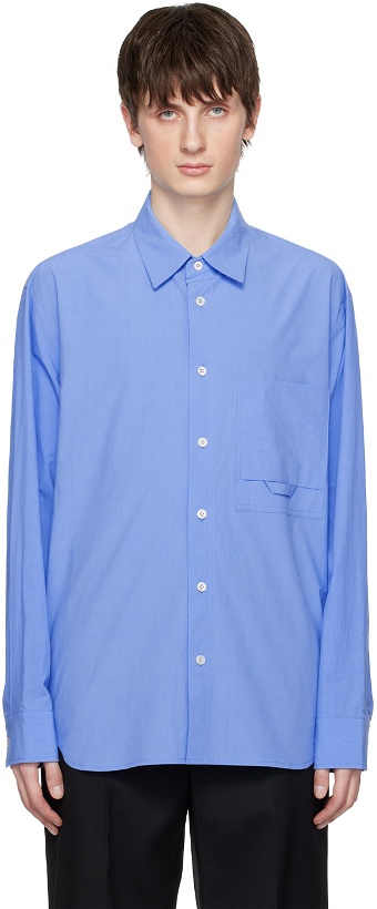 Photo: Solid Homme Blue Embrodiered Shirt