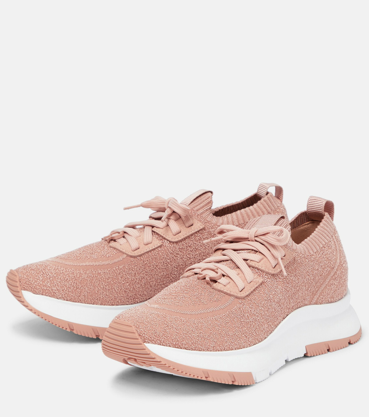 Gianvito Rossi - Jacquard-knit sock sneakers