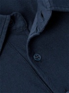 Loro Piana - Cotton-Piqué Polo Shirt - Blue