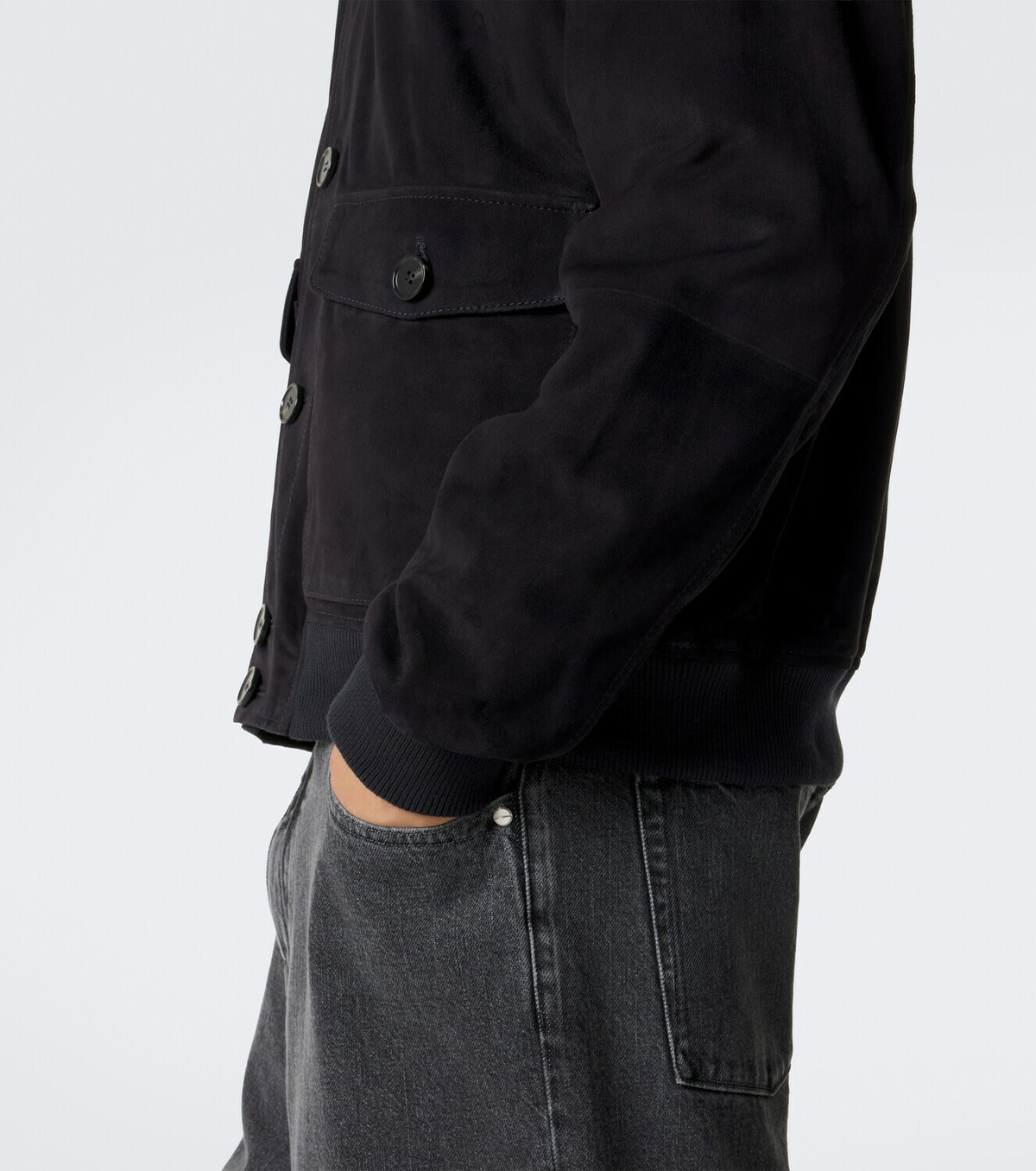 Arma Tomme reversible suede blouson jacket