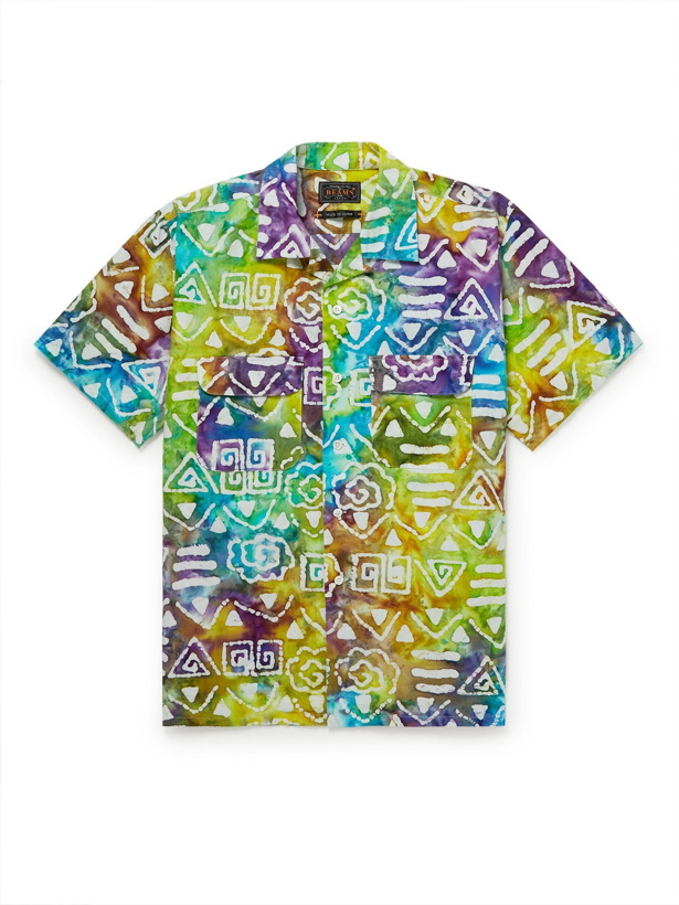 Photo: BEAMS PLUS - Convertible-Collar Printed Cotton-Poplin Shirt - Multi