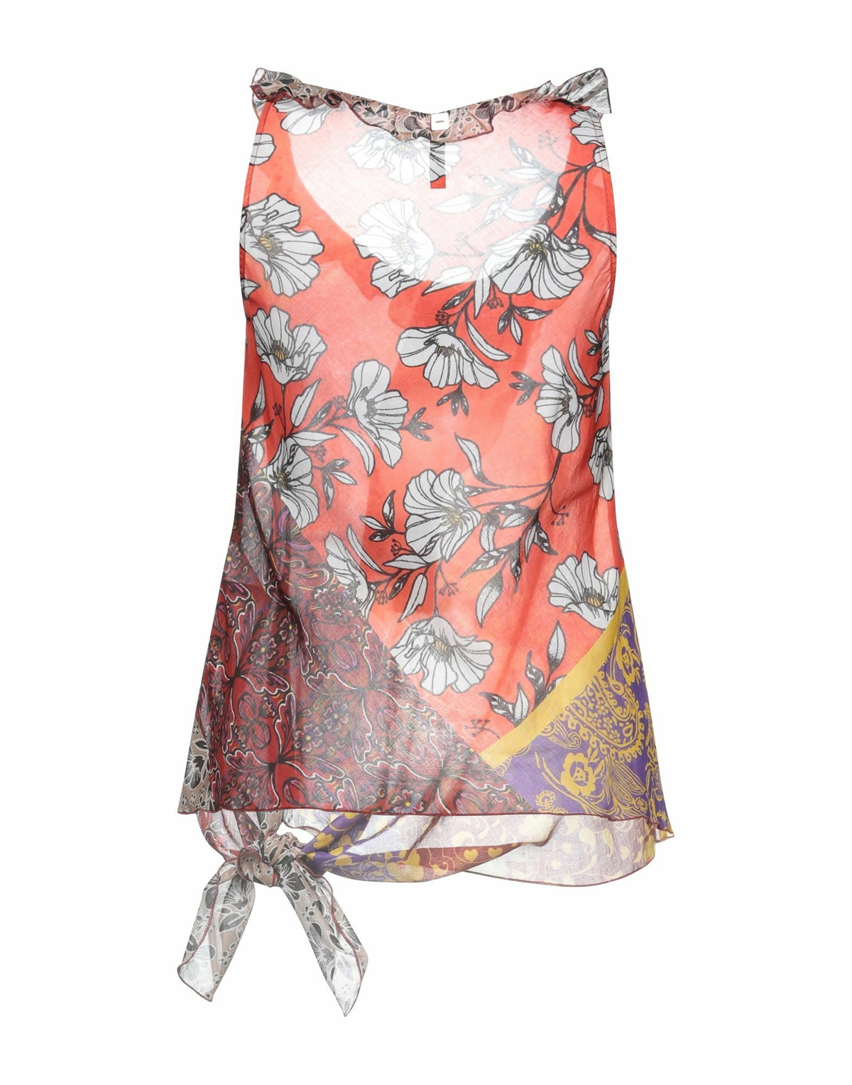 Manila Grace Womens Tank top Burgundy