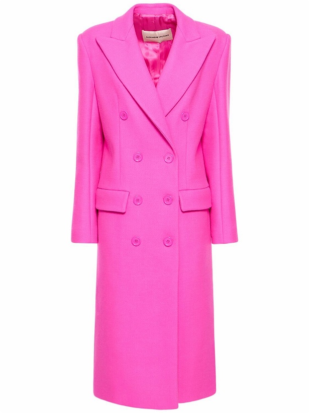 Photo: ALEXANDRE VAUTHIER - Double Breasted Wool Blend Long Coat