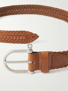 Bleu de Chauffe - Manille Woven Leather Belt - Brown