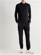 Veilance - Frame Merino Wool-Blend Half-Zip Polo Shirt - Black