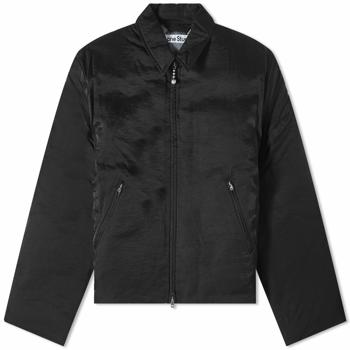 Photo: Acne Studios Men's Orst Technical Viscose Jacket in Stone Black