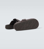 Loewe Ease suede mules
