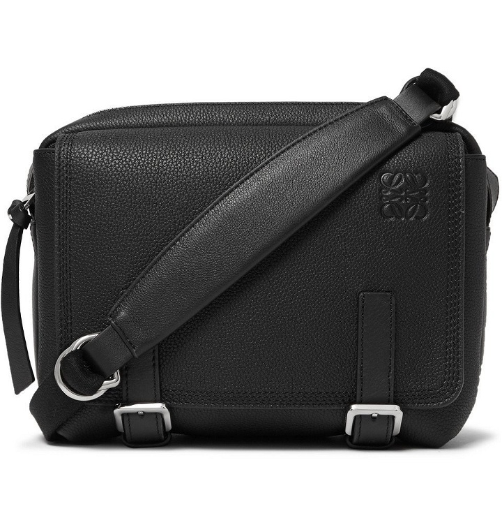 Photo: Loewe - Military XS Full-Grain Leather Messenger Bag - Men - Black