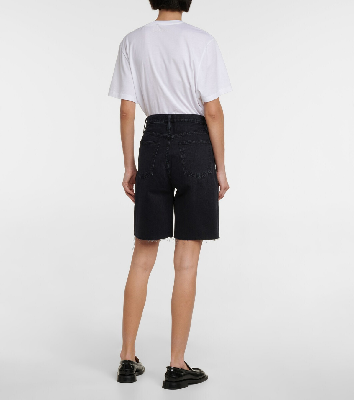 Frame Highrise denim Bermuda shorts Frame Denim