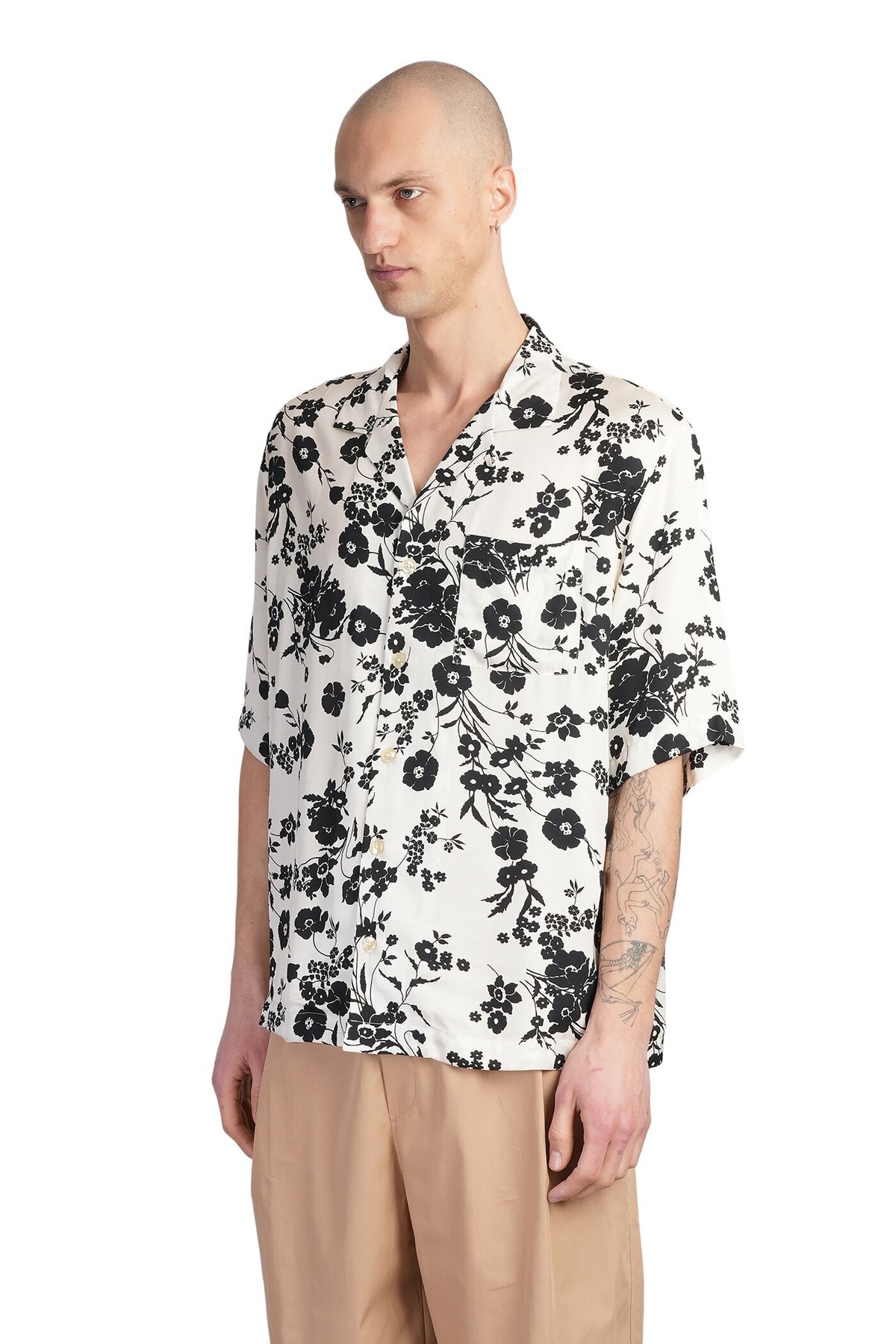 Laneus Shirt In Beige Viscose