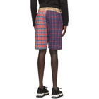 Burberry Multicolor Patchwork Check Drawcord Shorts