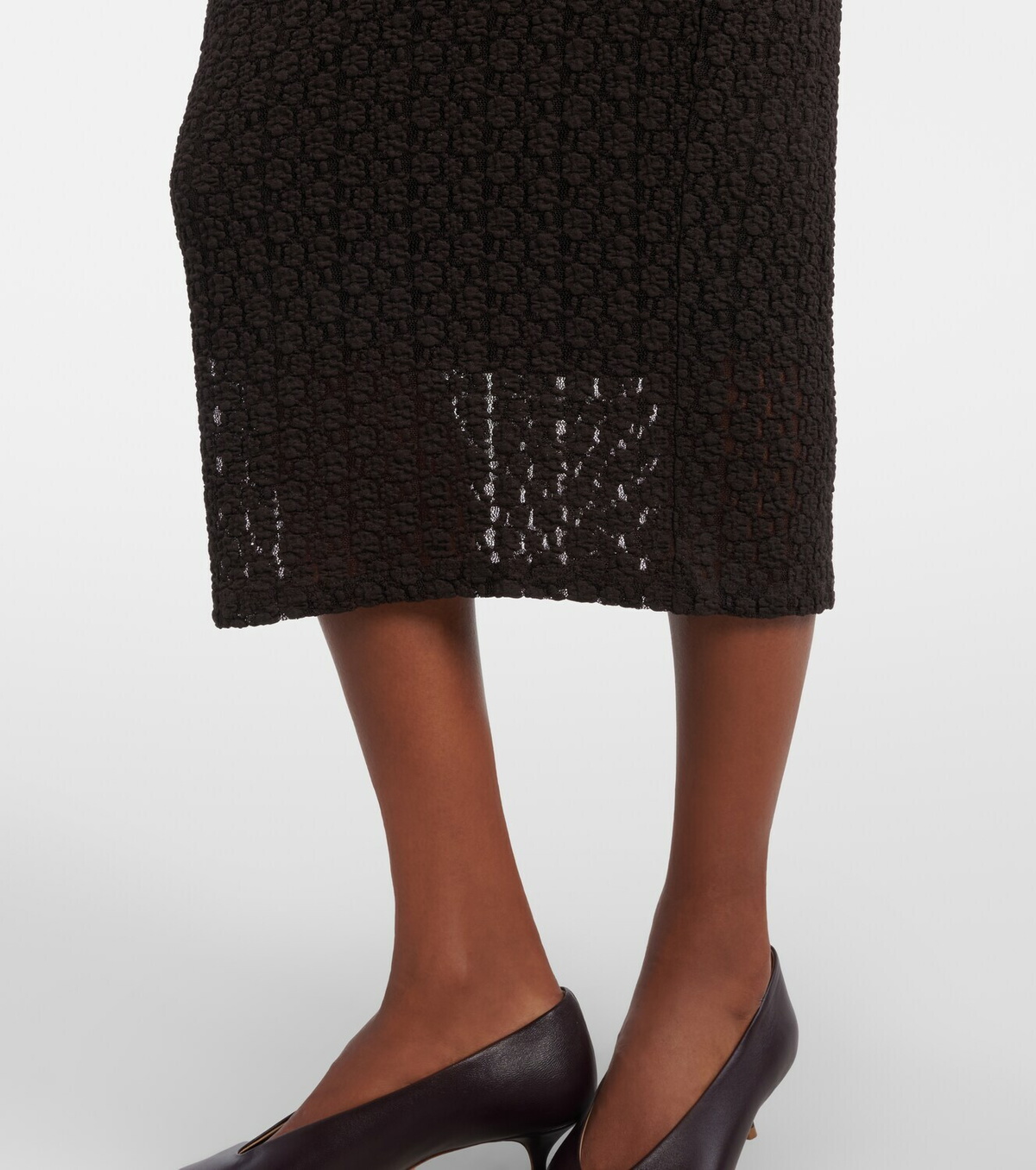 Velvet Mia lace midi skirt
