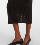 Velvet Mia lace midi skirt