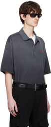 McQueen Gray Dyed Mercerized Cotton Polo