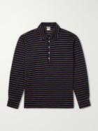 Massimo Alba - Raya Striped Cotton-Jersey Polo Shirt - Blue