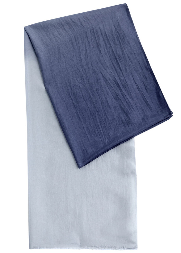 Photo: Eileen Fisher Degradé Silk Scarf Blue