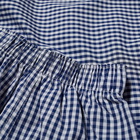 Sunspel Men's Boxer Shorts in Small Navy Gingham