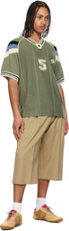 RICE NINE TEN Khaki Knitting Game T-shirt