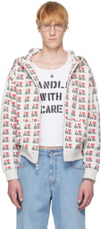 Ashley Williams Gray 'I Heart Me' Butterfly Hoodie