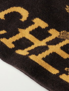 Cherry Los Angeles - Flying Cherry Skull Logo-Intarsia Wool and Cashmere-Blend Beanie