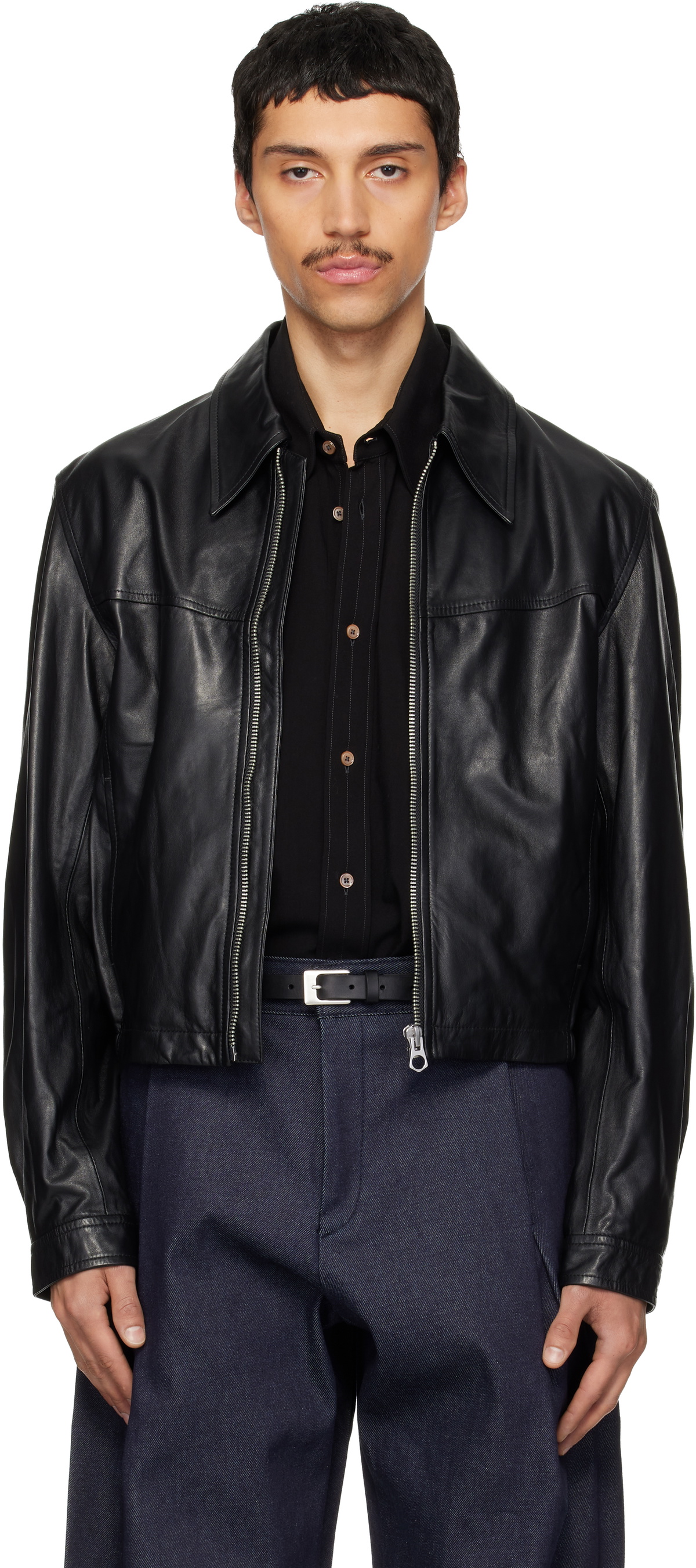 Haider Ackermann Leather Biker Jacket Haider Ackermann