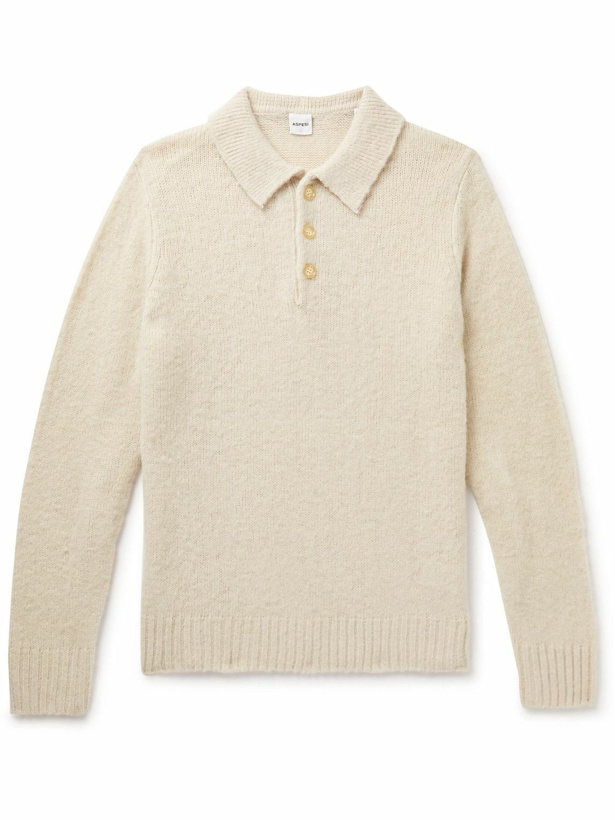 Photo: Aspesi - Brushed-Wool Polo Sweater - Neutrals