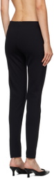 The Row Black Woolworth Leggings