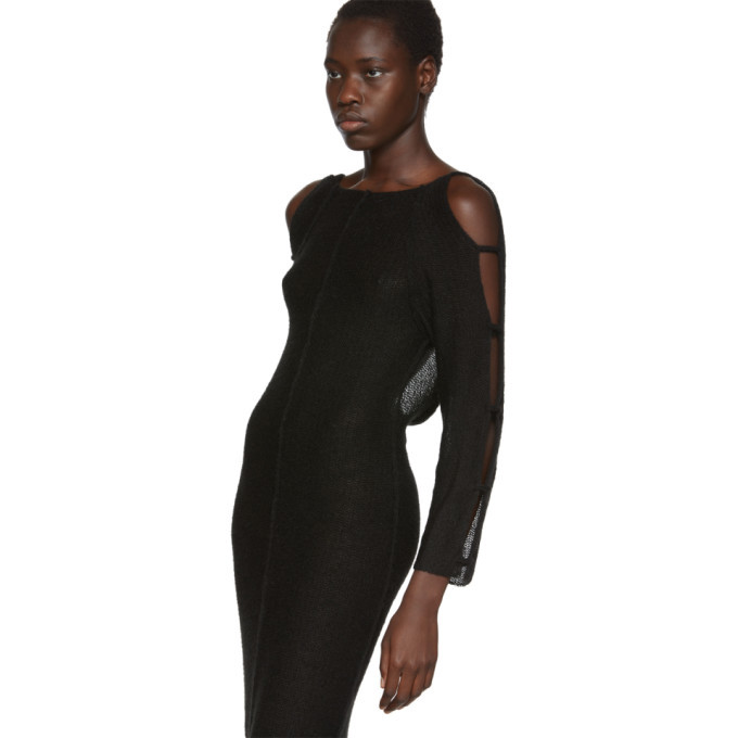 Eckhaus Latta Black Plunge Dress Eckhaus Latta