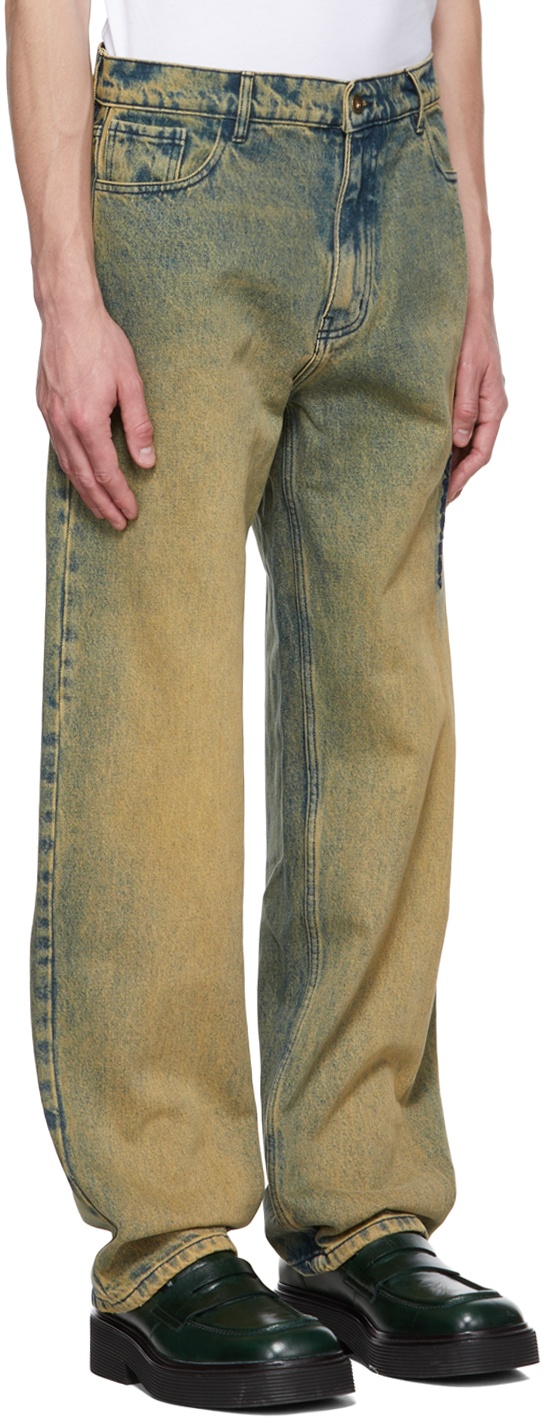 Y/Project Beige Pinched Jeans Y/Project