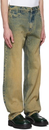 Y/Project Beige Pinched Jeans