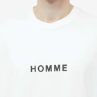 Comme Des Garçons Homme Men's Homme T-Shirt in White/Black