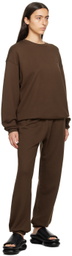ÉTERNE Brown Oversized Sweatshirt