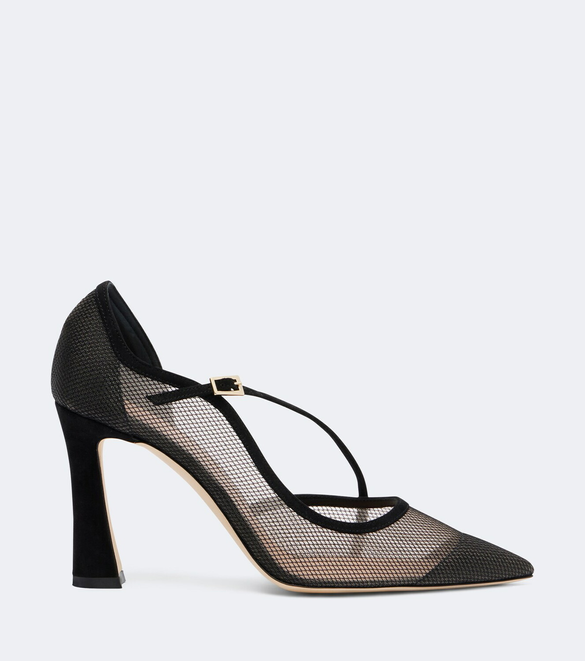 Malone Souliers D'Orsay suede-trimmed pumps