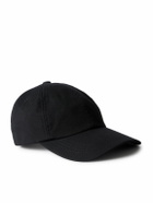Mr P. - Leather-Trimmed Cotton-Twill Baseball Cap