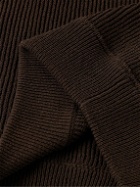 The Row - Corbin Ribbed Cotton Sweater - Brown