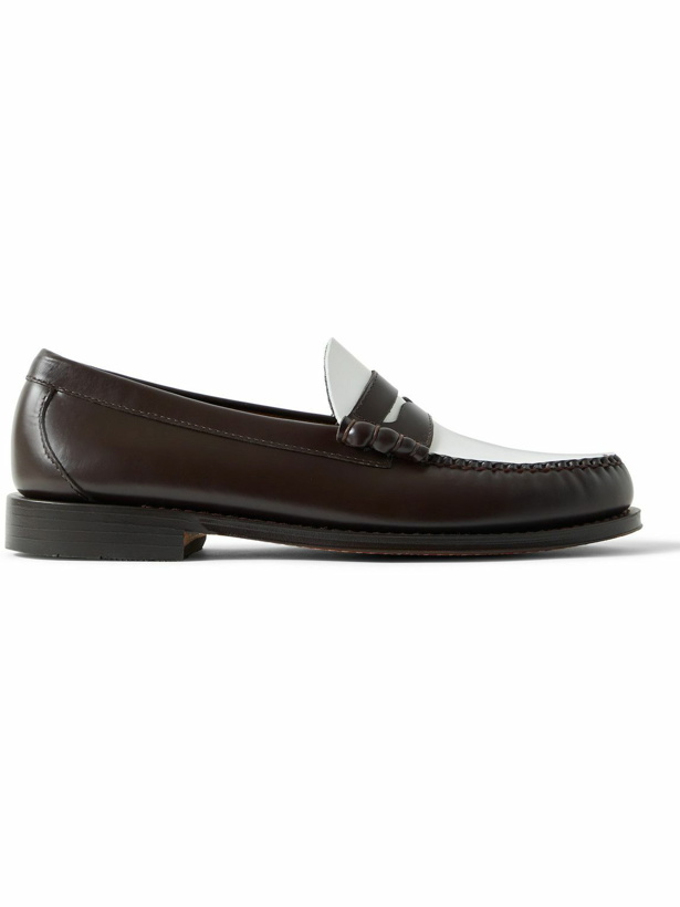 Photo: G.H. Bass & Co. - Weejuns Heritage Larson Colour-Block Leather Penny Loafers - Brown