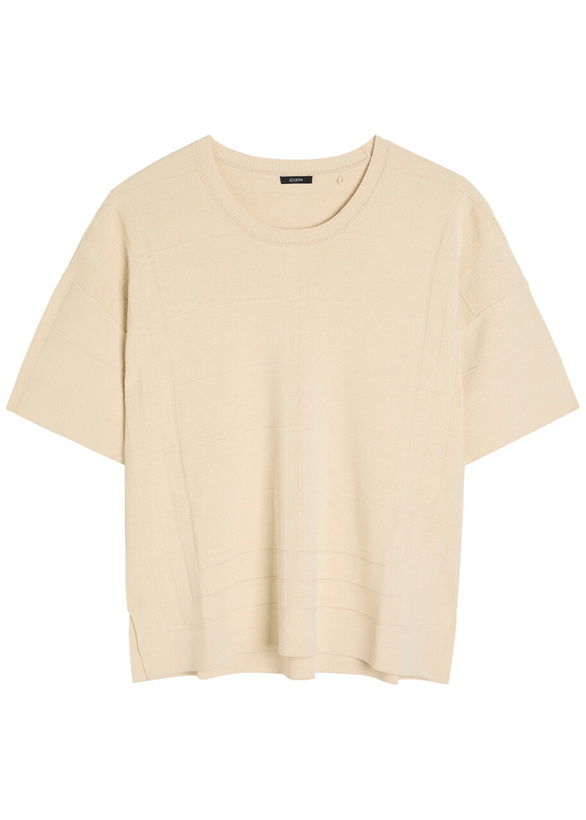 Photo: Joseph Crop Tee Viscose Animation Fine-knit T-shirt Cream