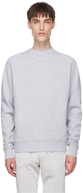 Photo: HELIOT EMIL Grey Logo Sweatshirt