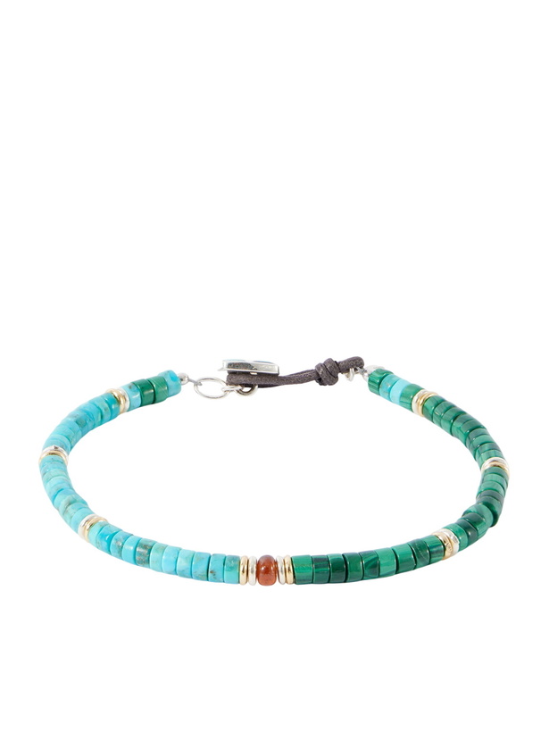 Photo: Peyote Bird - Agua Santa Sterling Silver Multi-Stone Bracelet - Blue