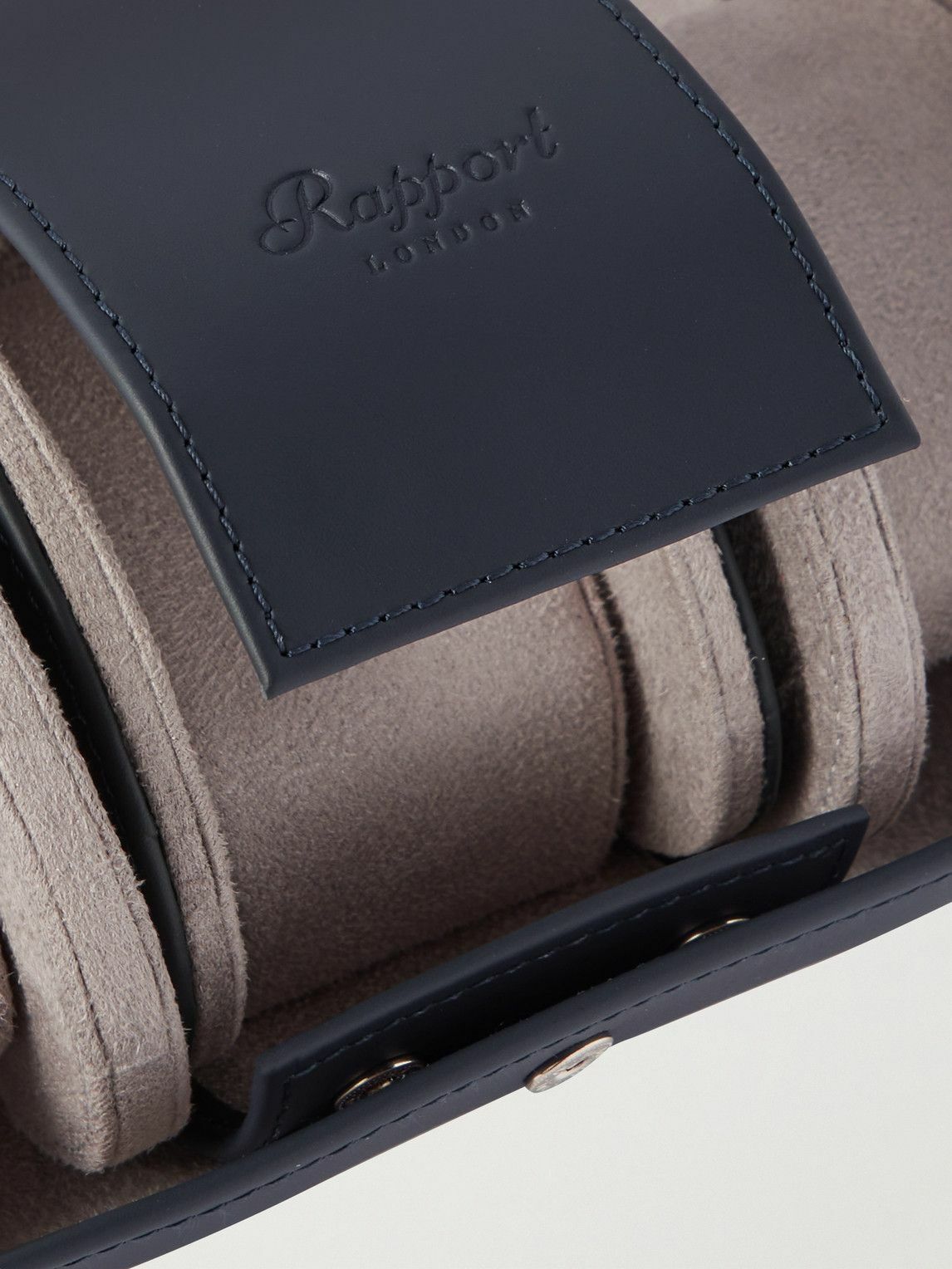 Rapport London - Hyde Park Leather Three-Watch Roll