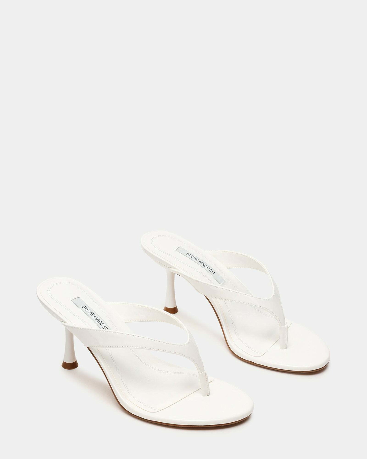 Steve Madden Faroh Heels in White Patent