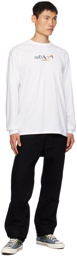 Noah White Painter Long Sleeve T-Shirt