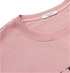 Valentino - Logo-Print Cotton-Blend Jersey Sweatshirt - Men - Pink