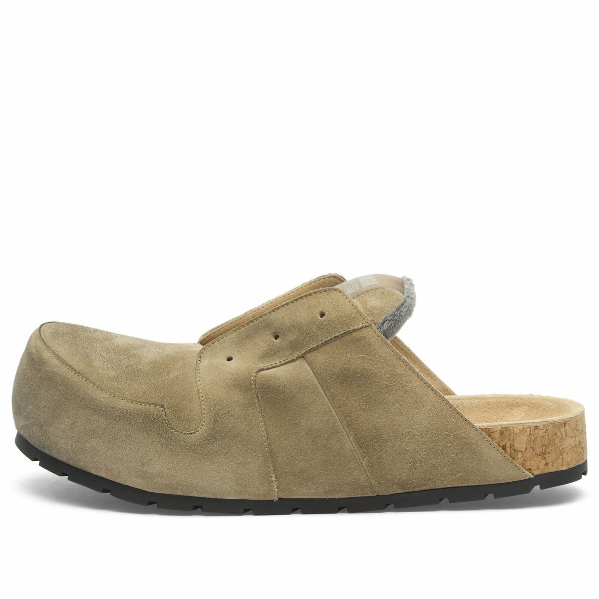 Balenciaga Men's Worn Out Suede Mule in Beige