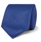 Hugo Boss - 6cm Virgin Wool, Silk and Linen-Blend Tie - Men - Blue
