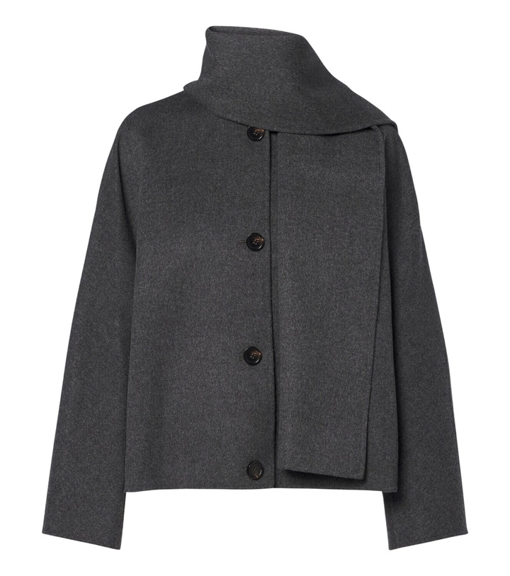 Photo: 'S Max Mara Scarf-detail virgin wool jacket