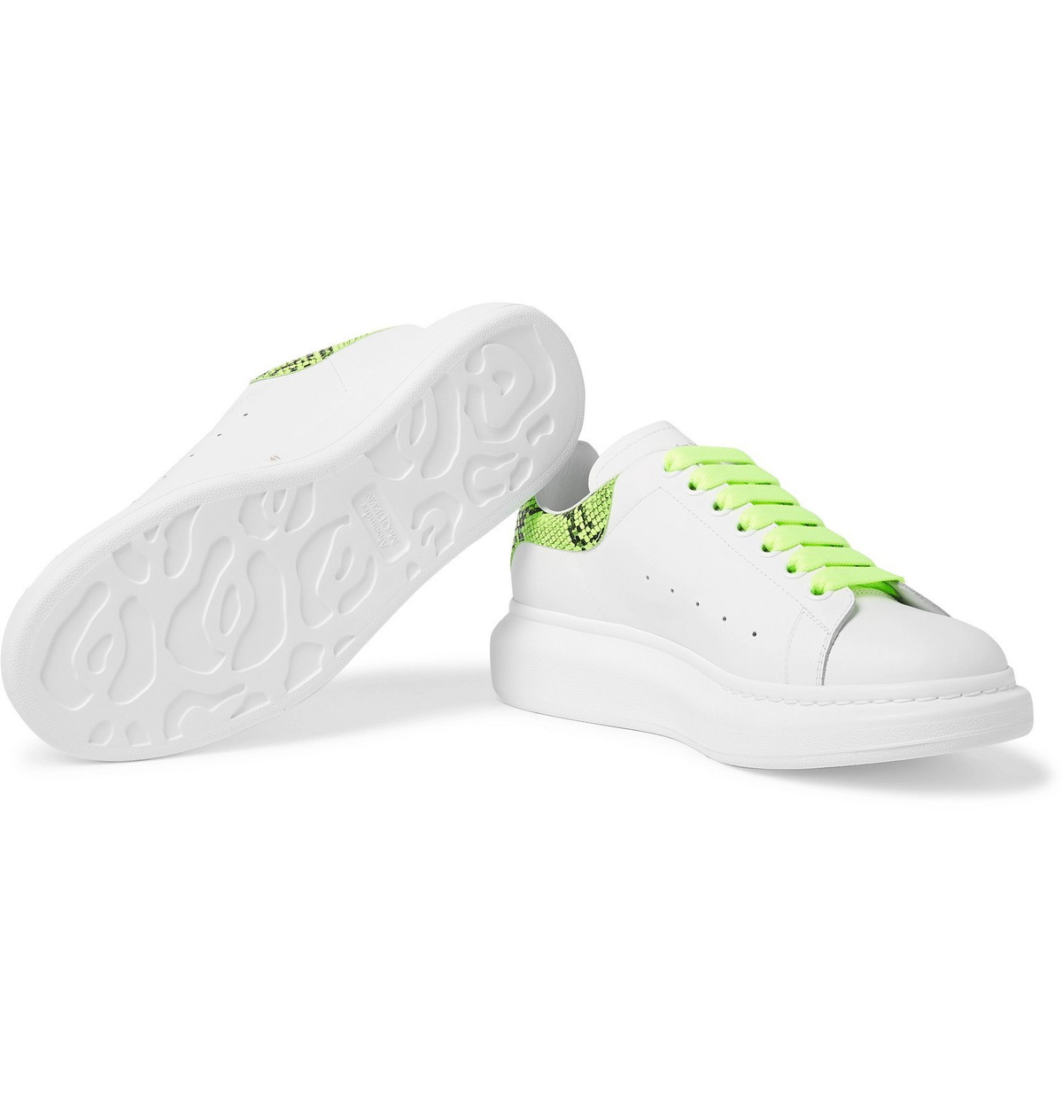 Alexander mcqueen neon on sale sneakers